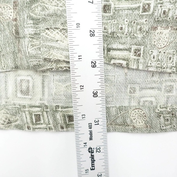 Woolrich Button-Up Shirt Men's Size Large Gray Short Sleeve Geometric Collared - Picture 5 of 7